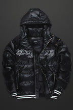Sir Black Graphic Puffer Jacket