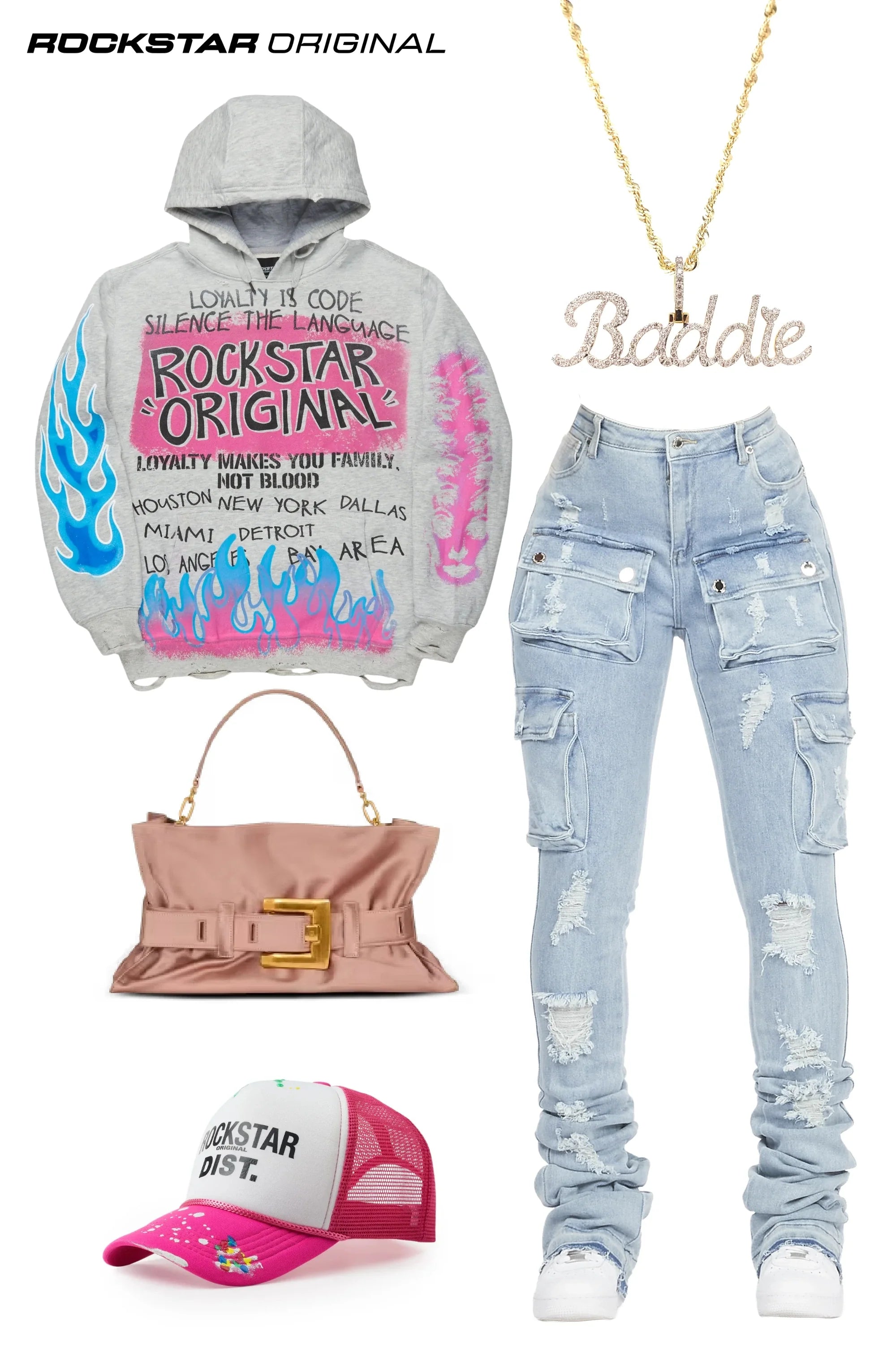 Bridgette Heather Grey Oversized Hoodie