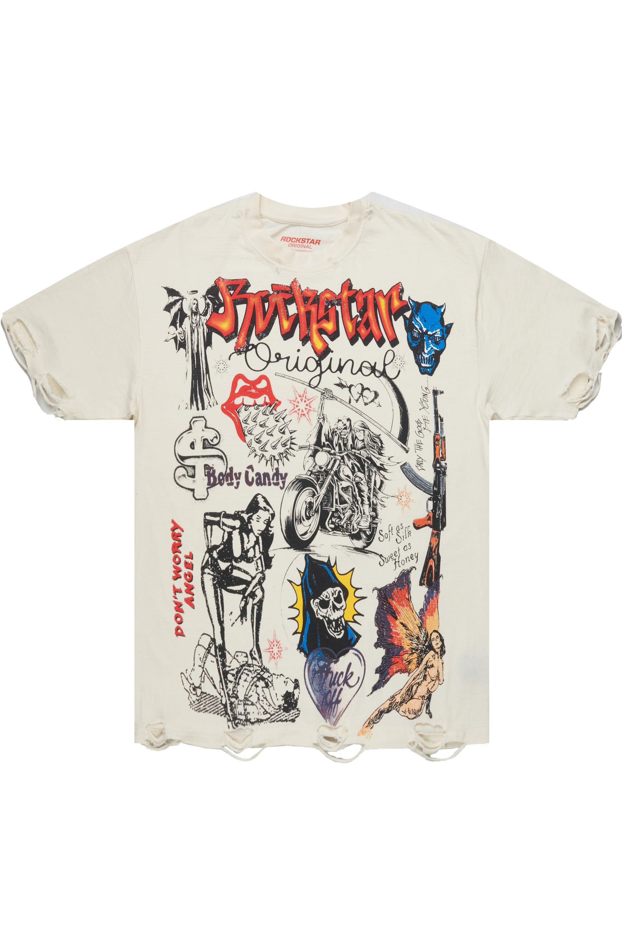 Shoota Vintage Sand Oversized Graphic T-Shirt