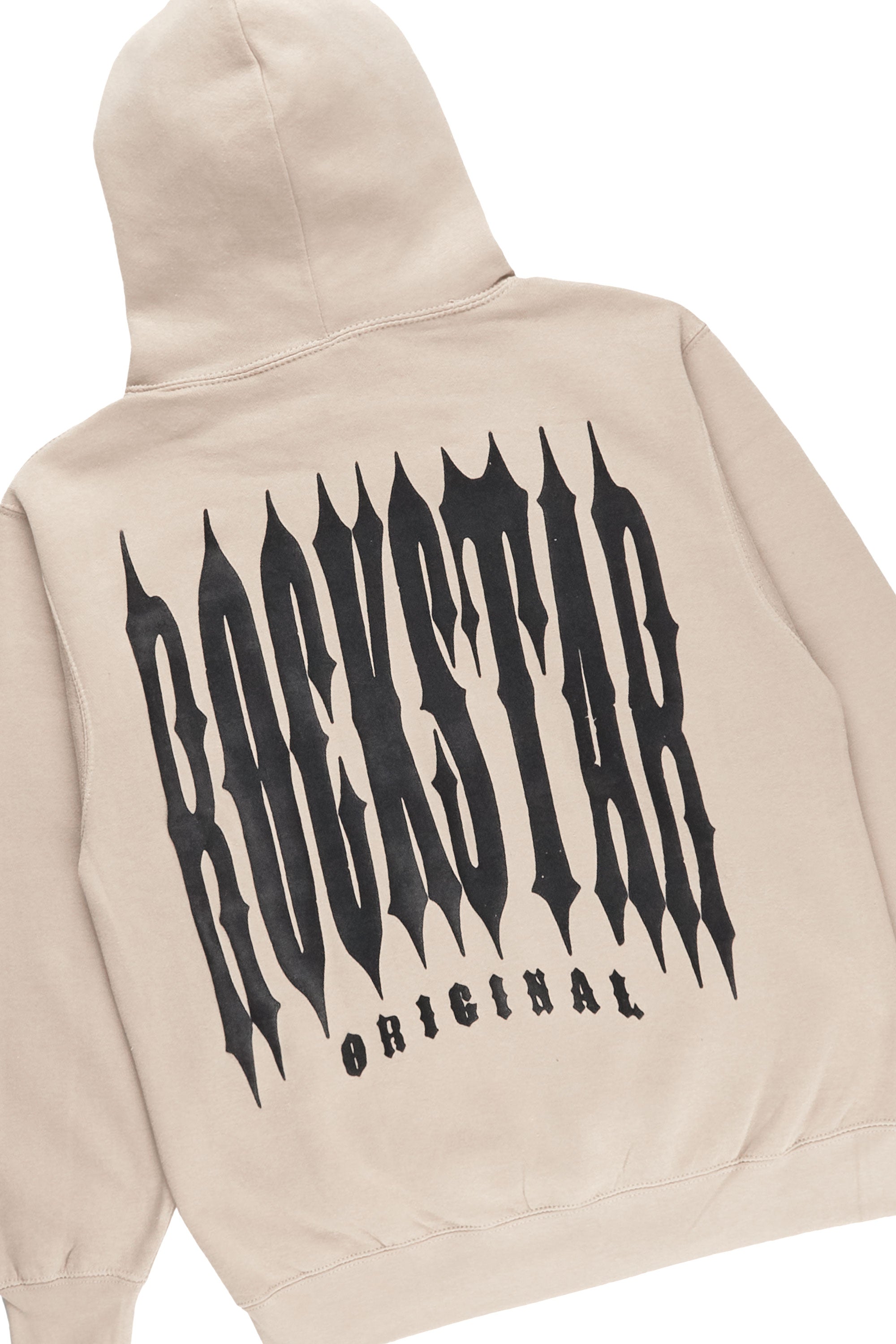 Skeller Beige Hoodie Short Set