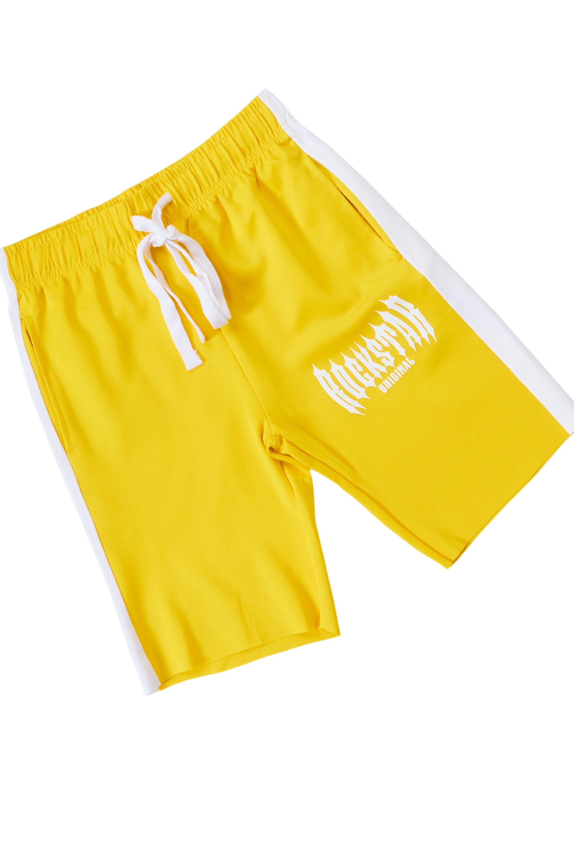 Skeller White/Yellow T-Shirt Short Set