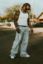 Jacomus Blue Baggy Fit Jean