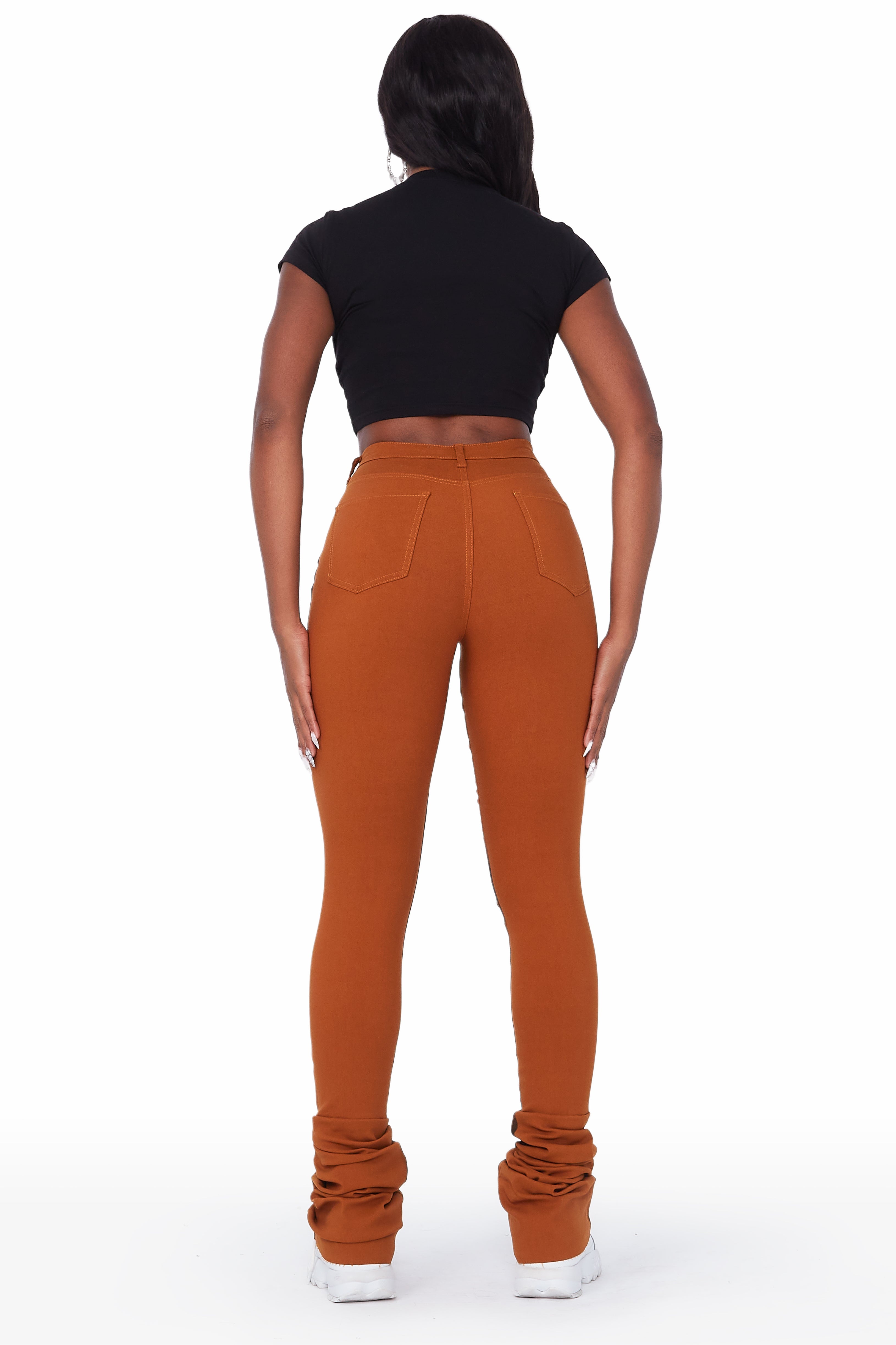 Stars In My Eyes Mustard Super Stacked Jean