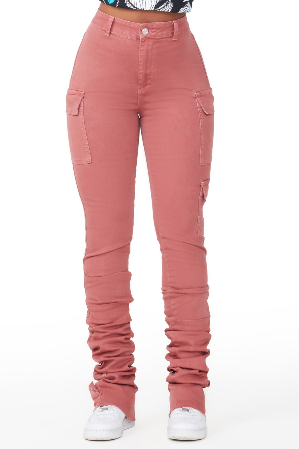 Vixen Rose Cargo Super Stacked Jean