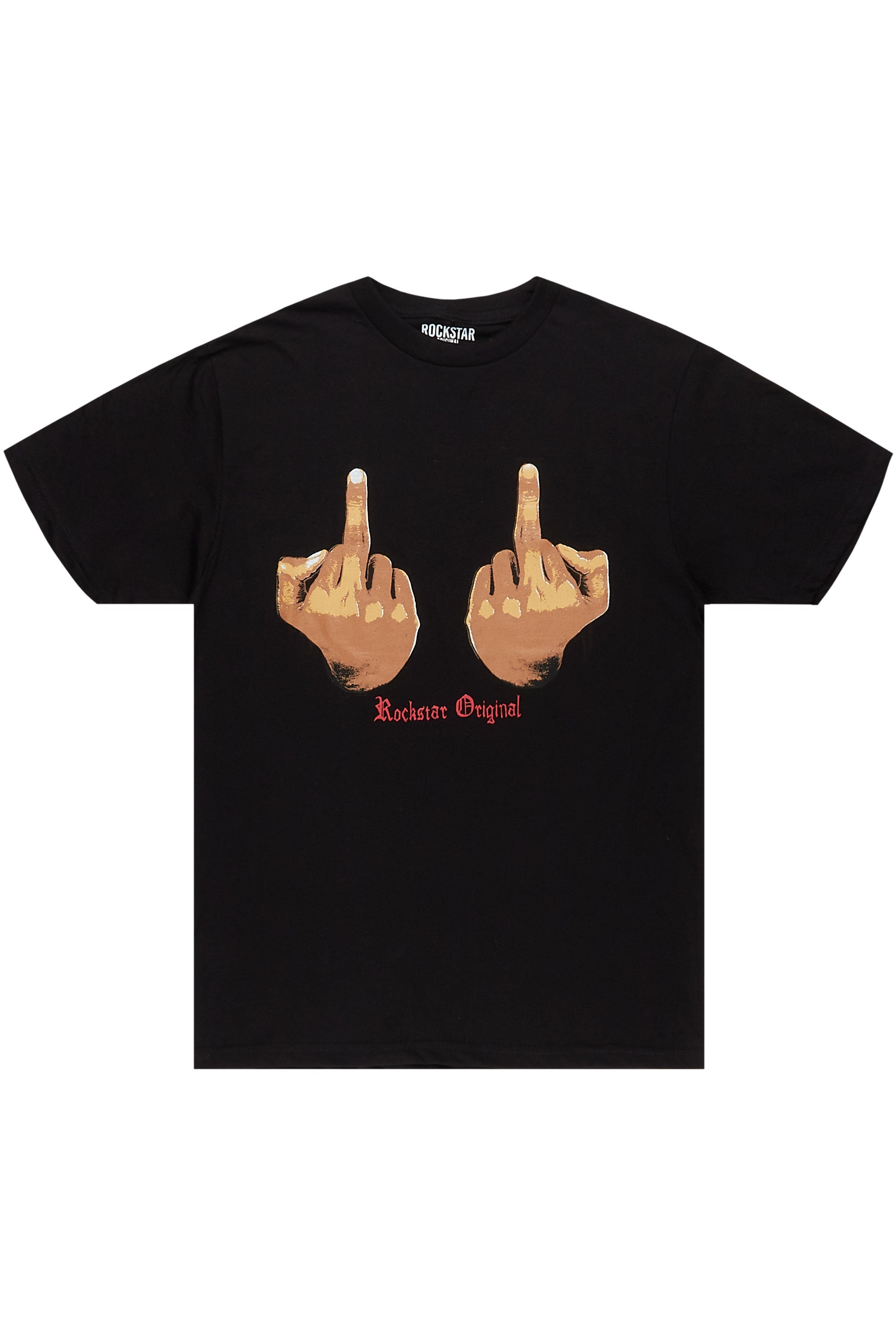 Walkon Black Graphic T-Shirt