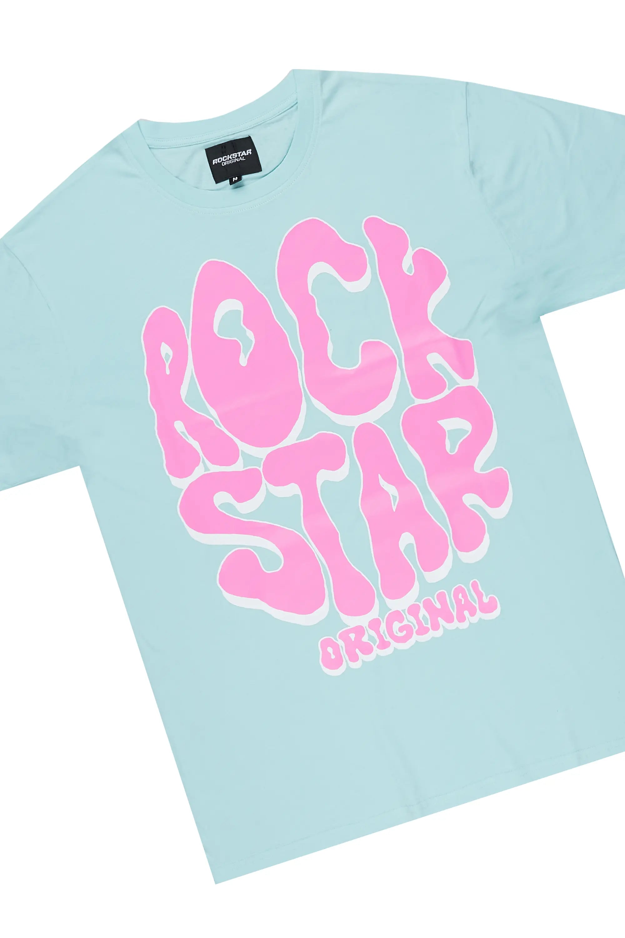 Warblen Aqua T-Shirt Short Set