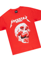 Wayan Red T-Shirt Short Set