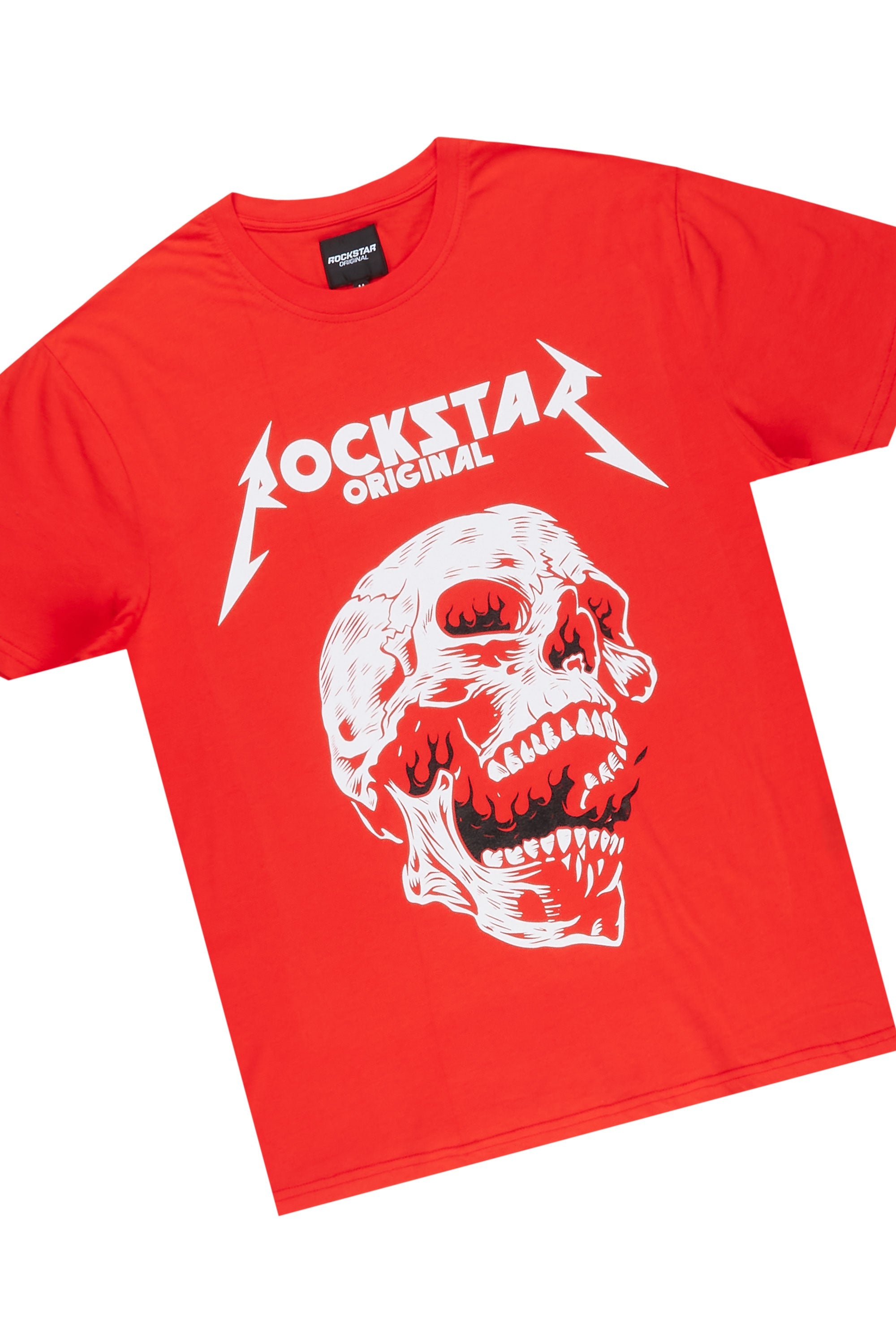 Wayan Red T-Shirt Short Set