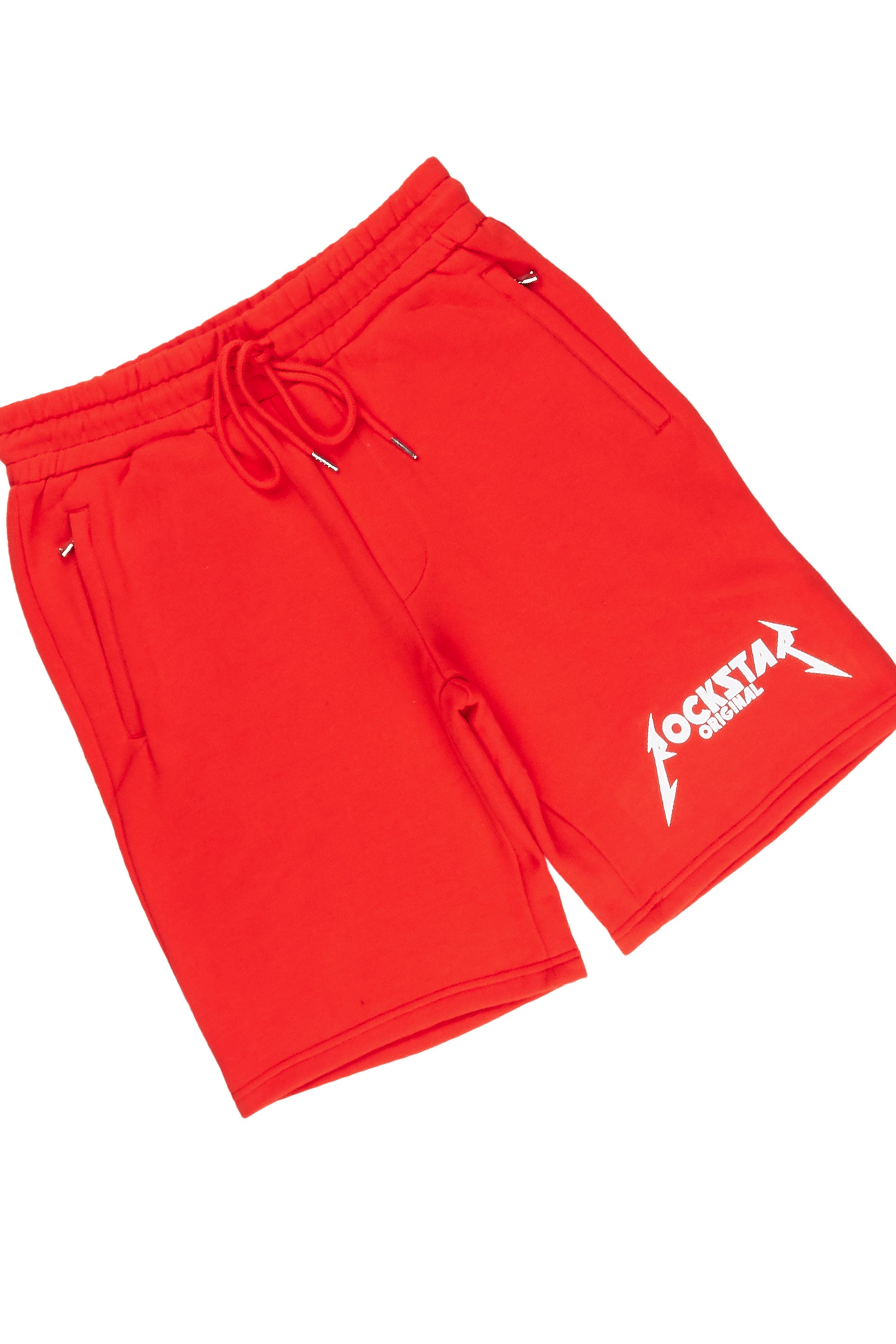 Wayan Red T-Shirt Short Set