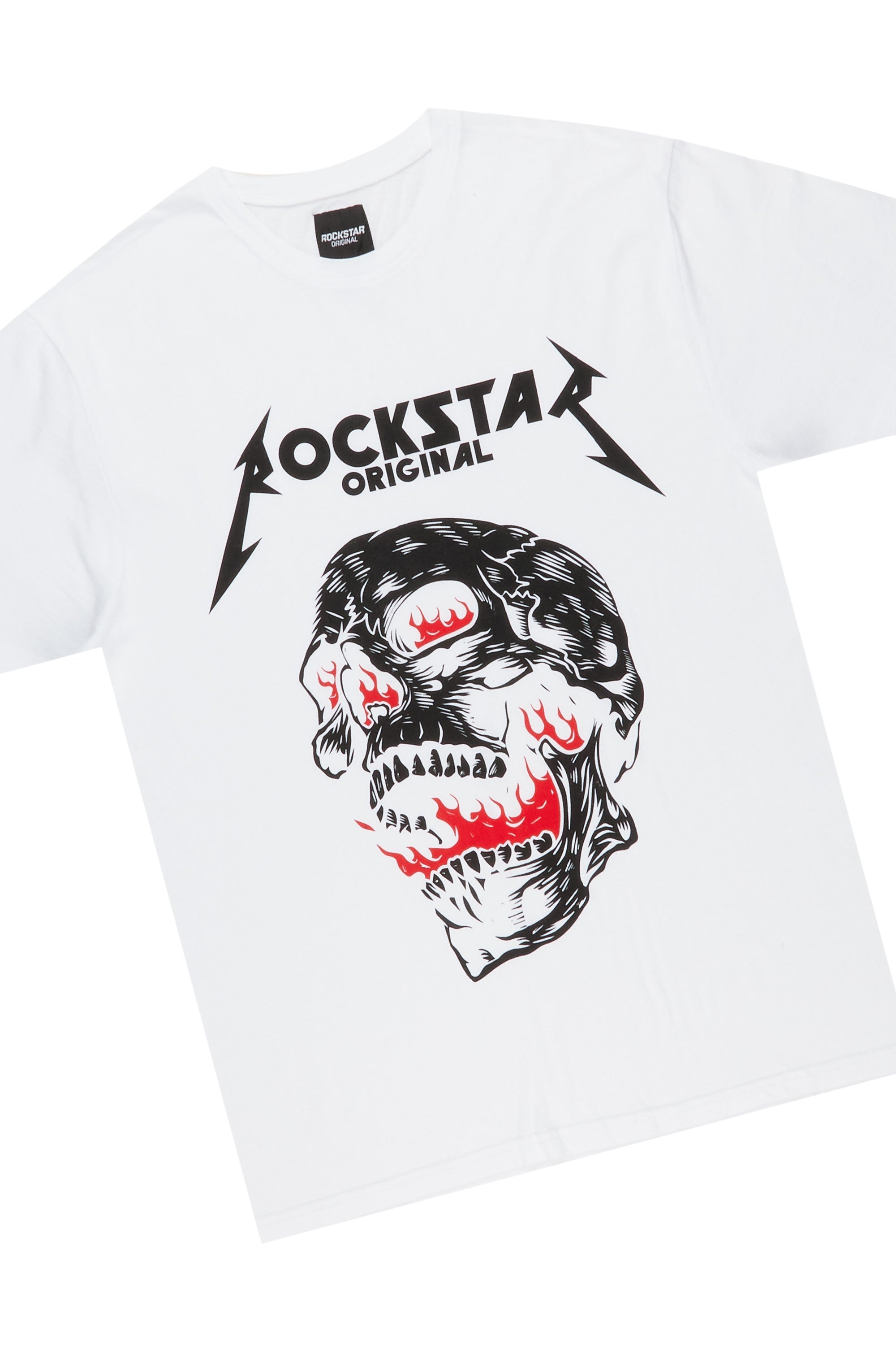 Wayan White T-Shirt Short Set