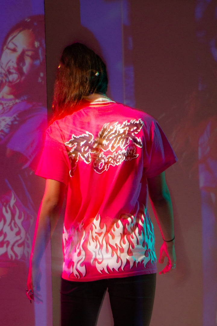 Cordajah Pink Oversized T-Shirt