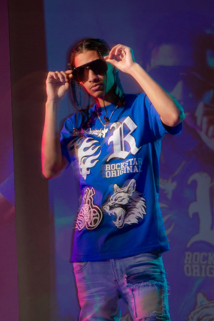 Fagan Royal Blue Graphic T-Shirt