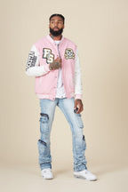 Sutton Blue Stacked Flare Jean