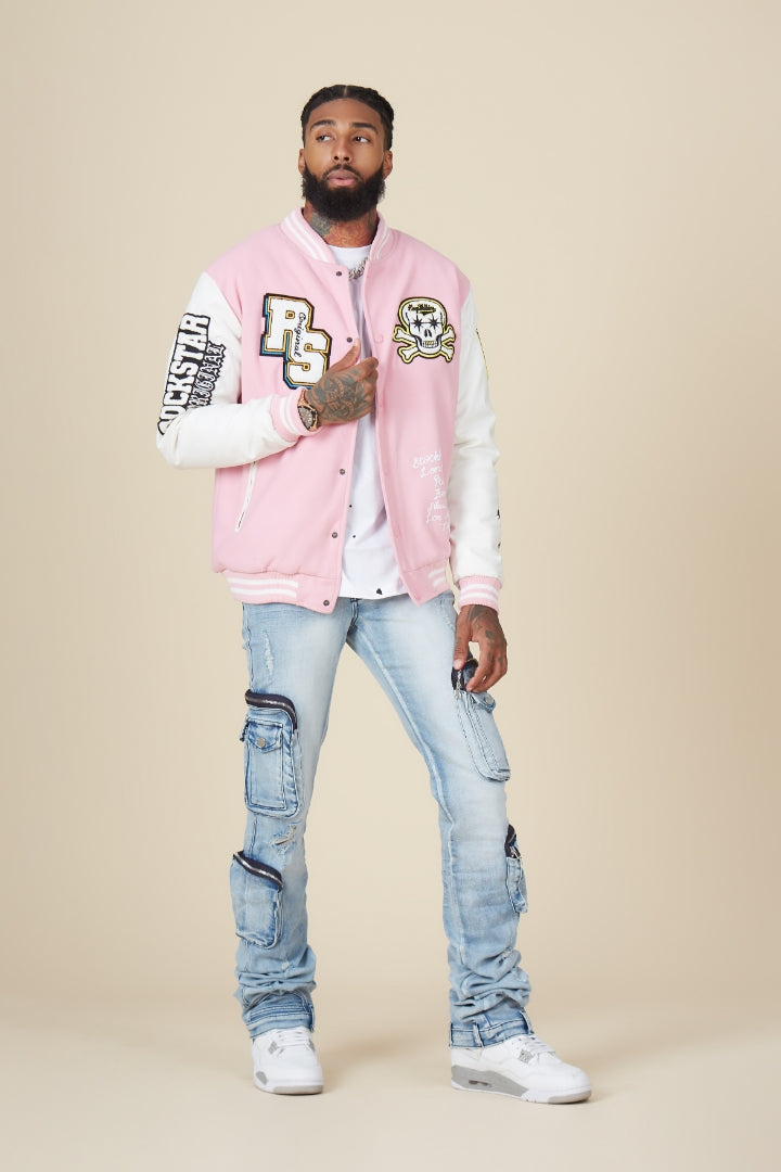 Sutton Blue Stacked Flare Jean