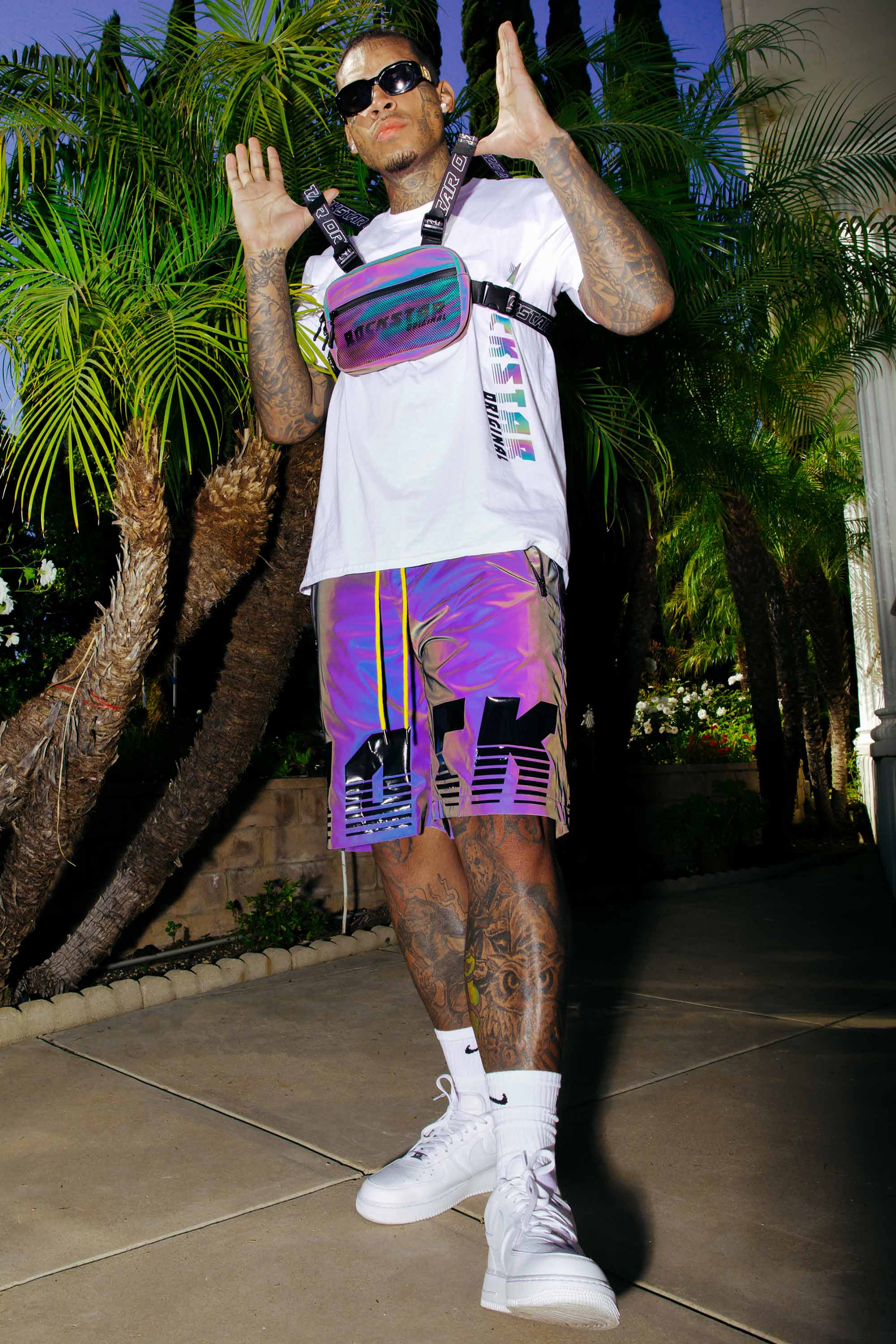 Xadrian White T-Shirt/Short Set