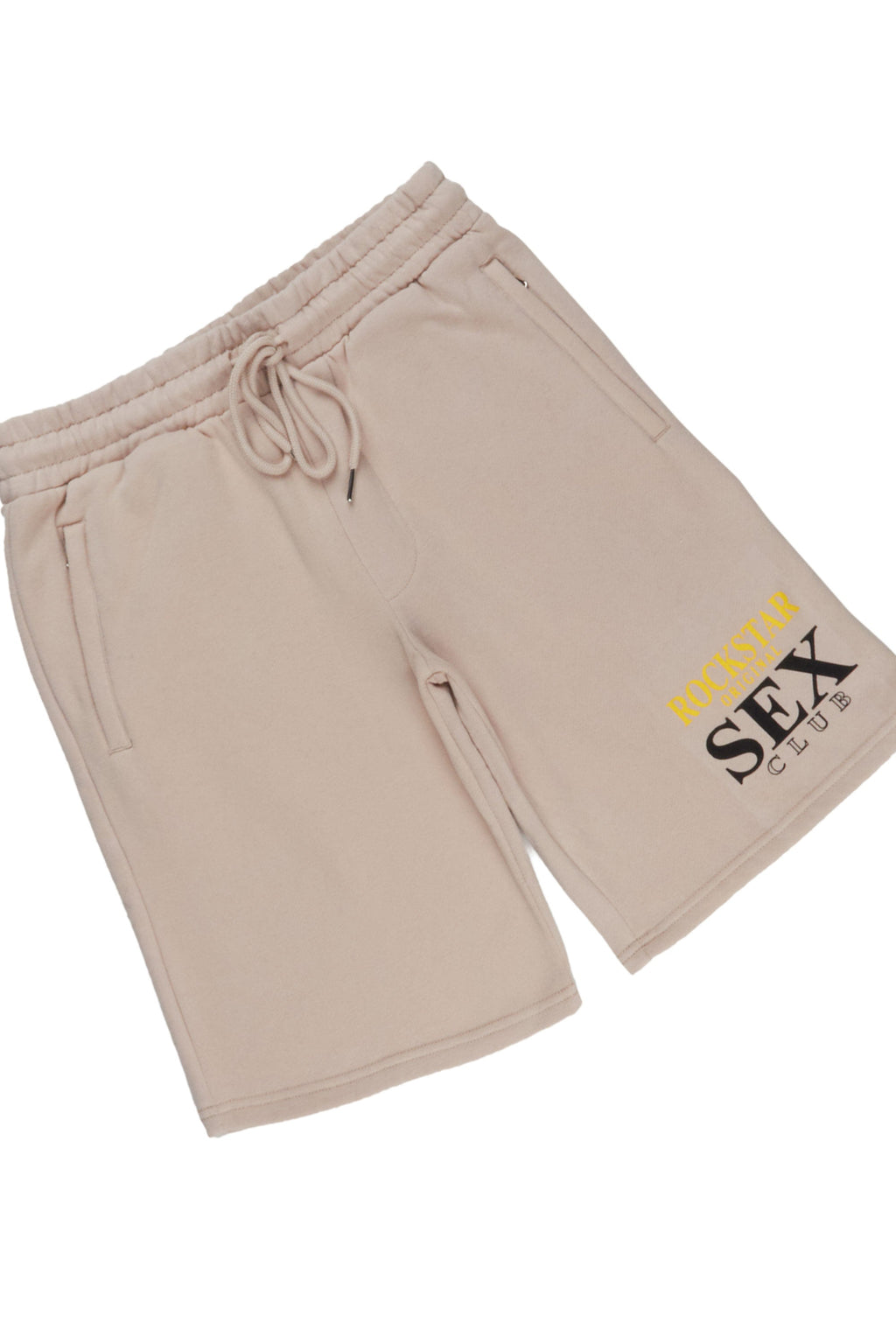 Yellakat Taupe Hoodie Short Set