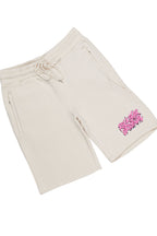 Zev Beige Graphic T-Shirt/ Short Set