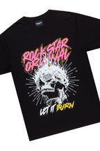 Zev Black Graphic T-Shirt Short Set