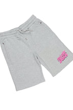 Zev Heather Grey Graphic T-Shirt/ Short Set