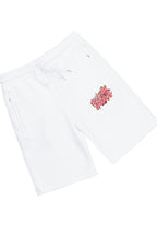 Zev White Graphic T-Shirt Short Set