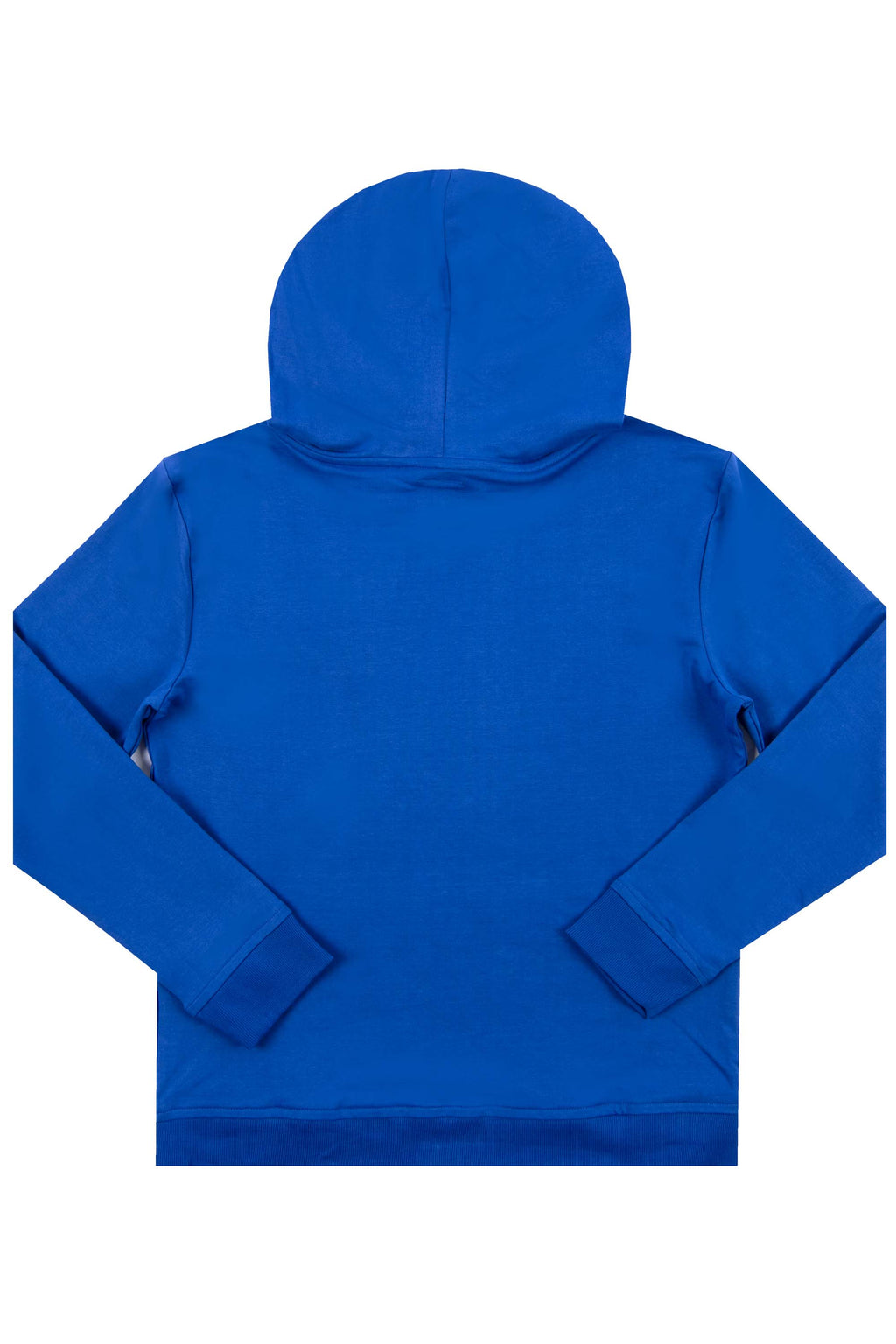 Zone Printed Hoodie-Royal Blue