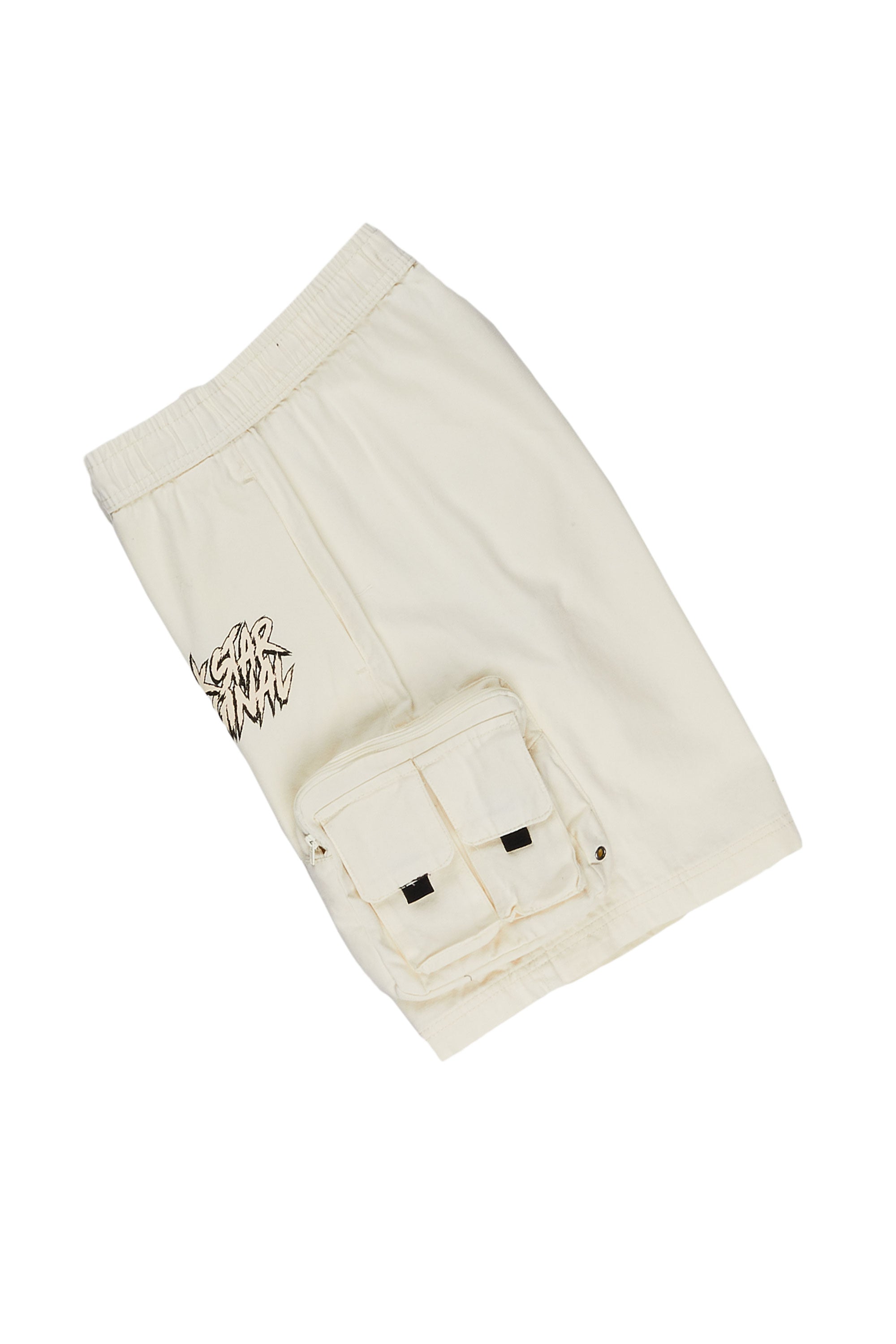 Zustrand White/Cream T-Shirt Short Set