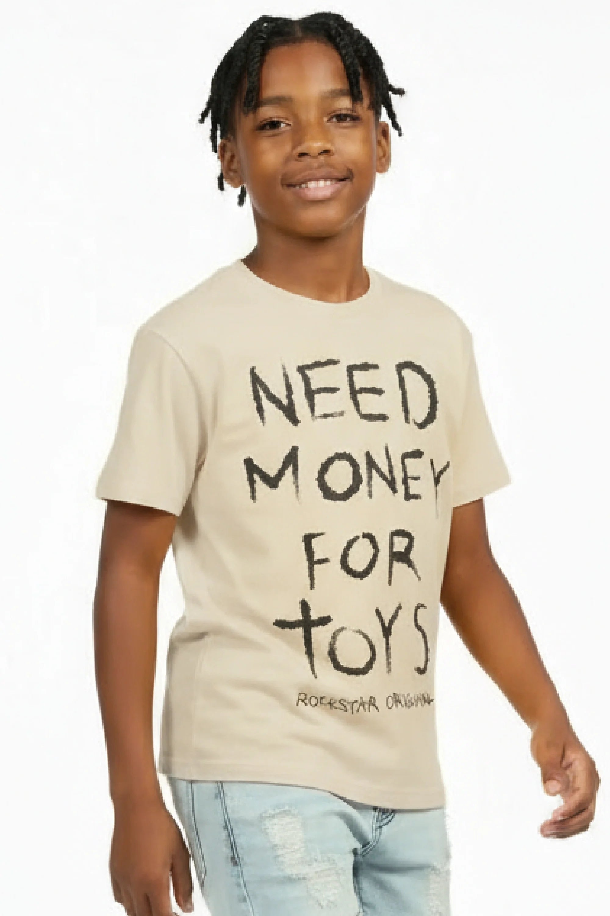 Boys M4Toys Vintage Sand Graphic T-Shirt