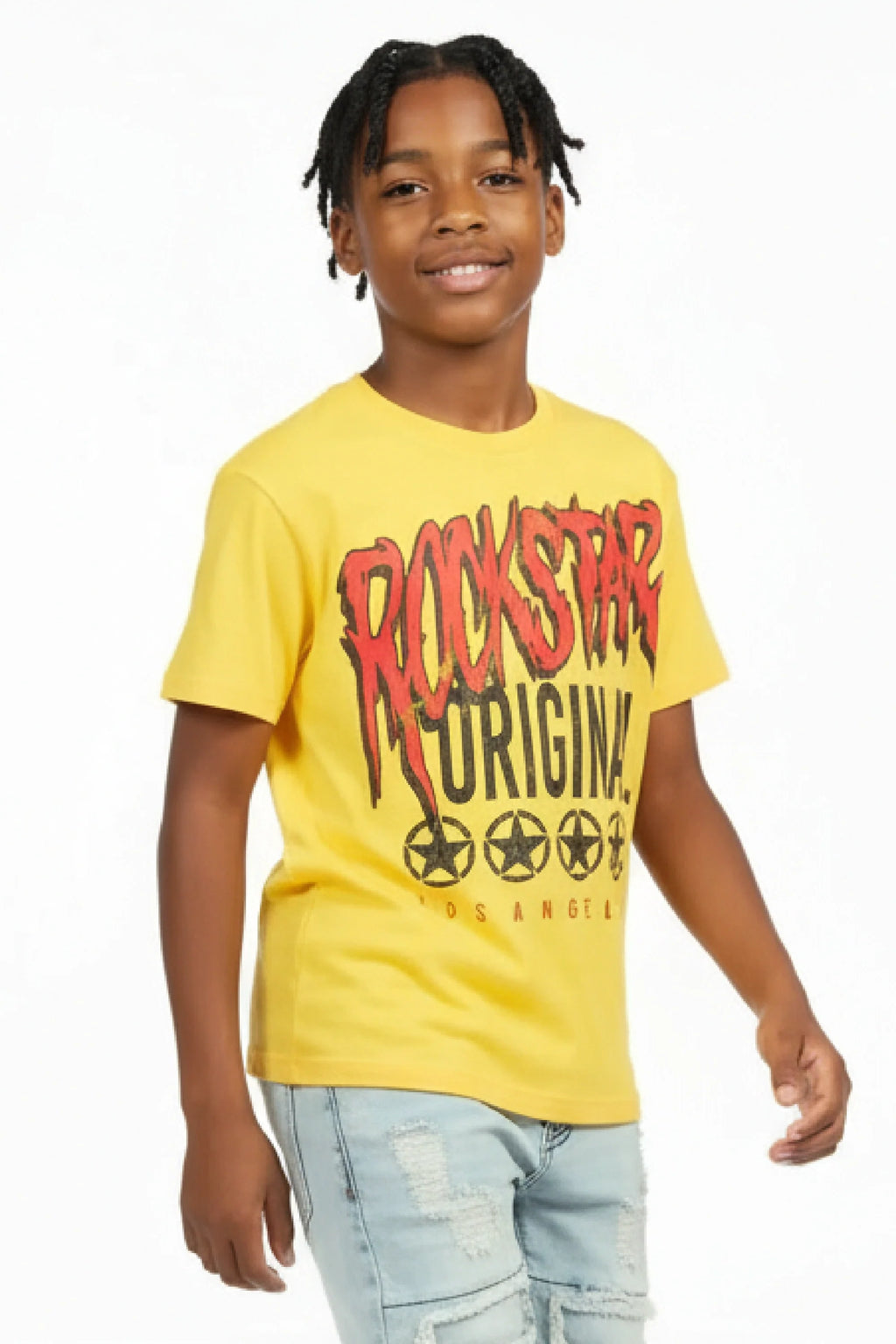 Boys Wizzurd Yellow/Red Graphic T-Shirt