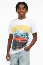 Boys Zerix White Graphic T-Shirt