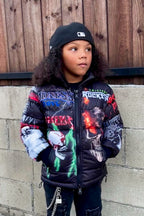 Kids Nash Puffer Jacket- Black