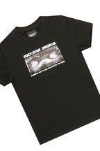 Boys Stanley Black T-Shirt/Stacked Flare Jean Set