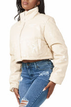 Toni Beige Art Dept. Puffer Jacket