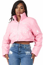 Toni Pink Art Dept. Puffer Jacket